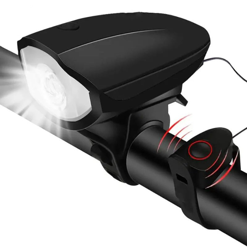 BIKEALERT Lampe de vélo rechargeable avec klaxon pour une conduite plus sûre