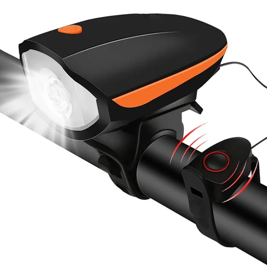 BIKEALERT Lampe de vélo rechargeable avec klaxon pour une conduite plus sûre