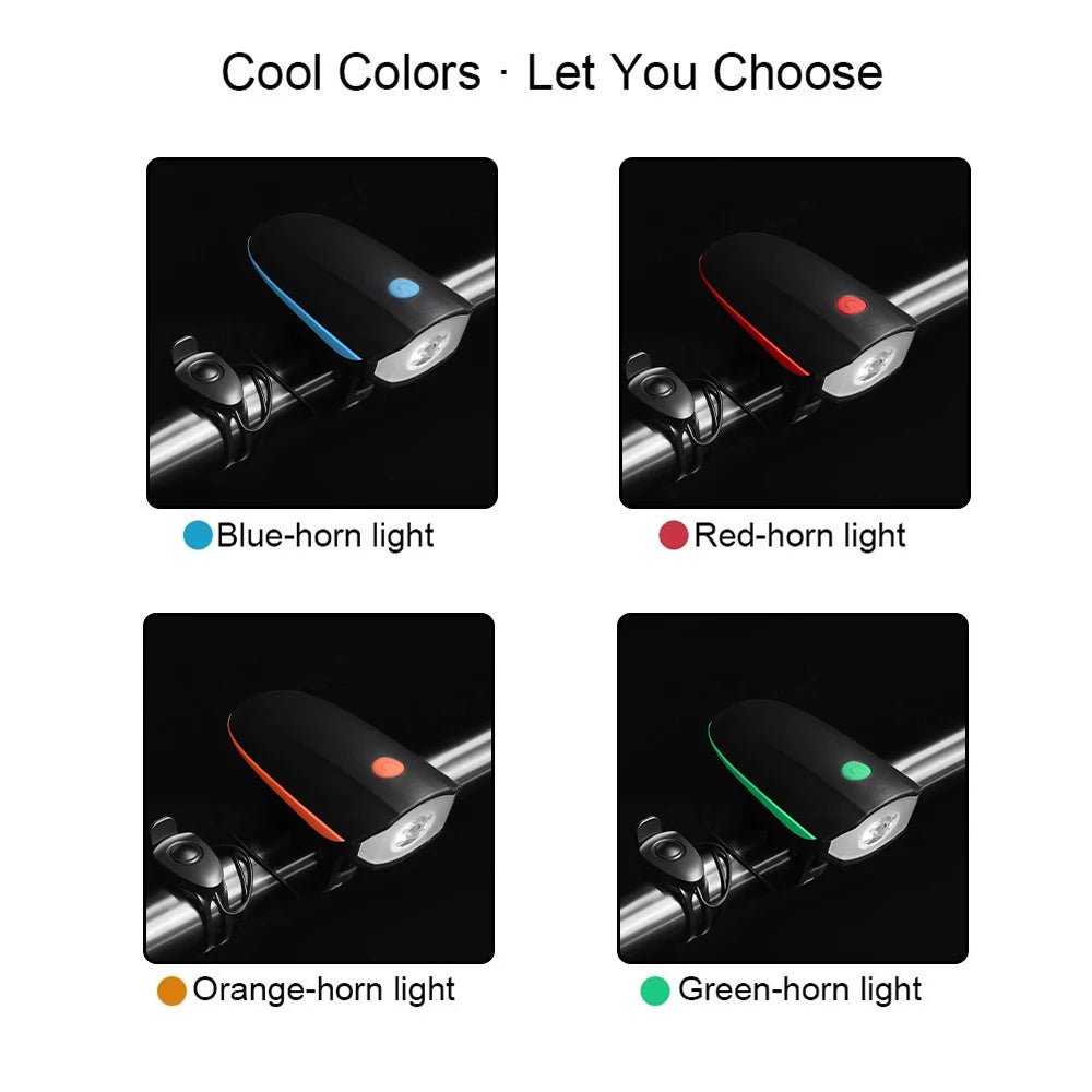 BIKEALERT Lampe de vélo rechargeable avec klaxon pour une conduite plus sûre