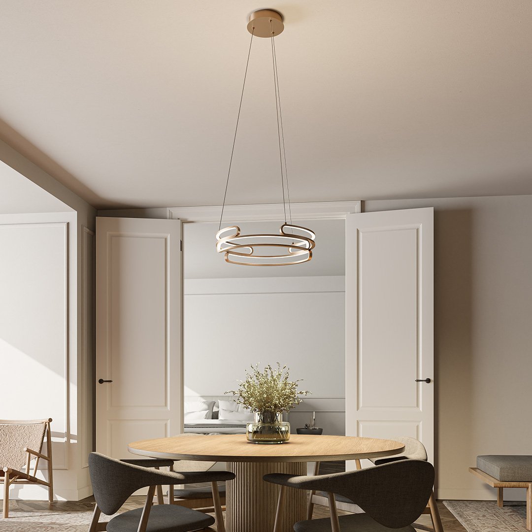 Solaro Metal Pendant Light Industrial Style With 2700K LED