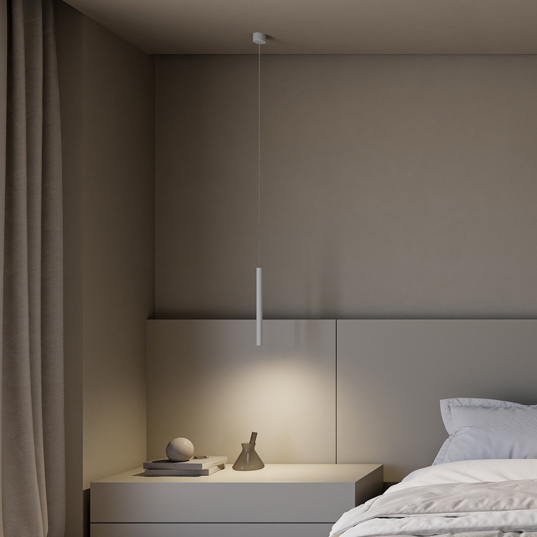 Cirroia Minimal Pendant Light by Lumenry Aluminum LED Hanging Lamp