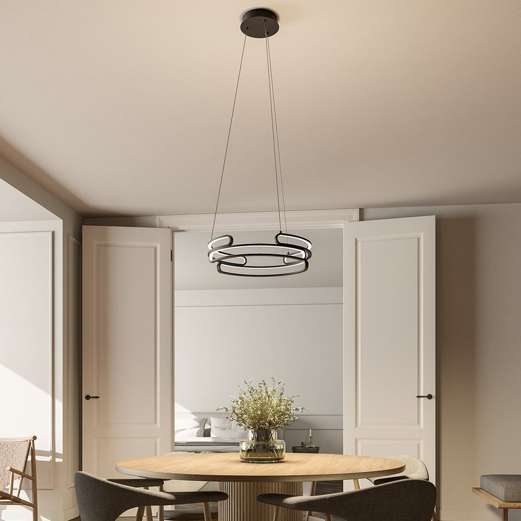 Lampa wisząca Solaro metalowa w stylu industrialnym z diodą LED 2700K