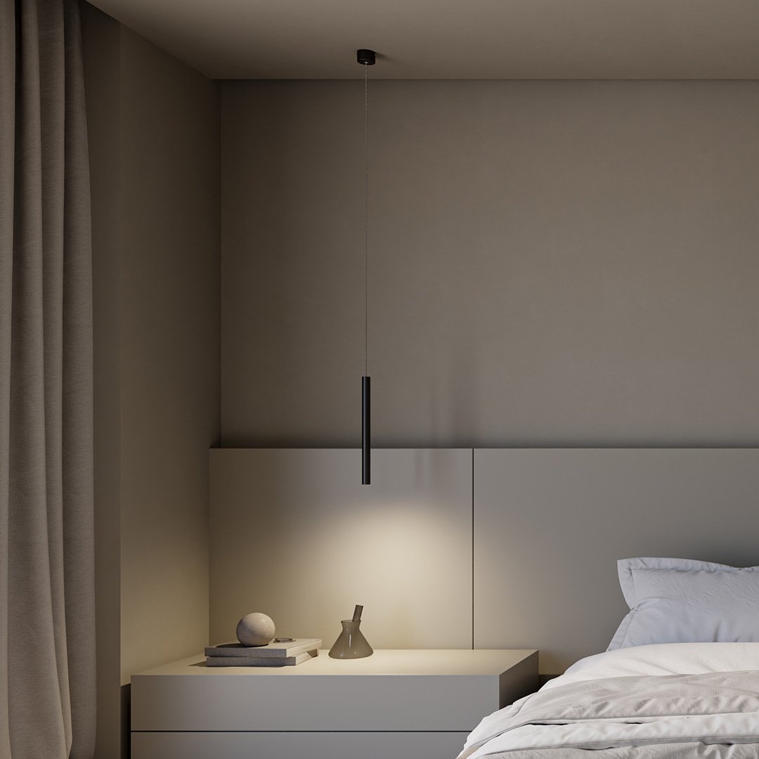 Cirroia Minimal Pendant Light by Lumenry Aluminum LED Hanging Lamp