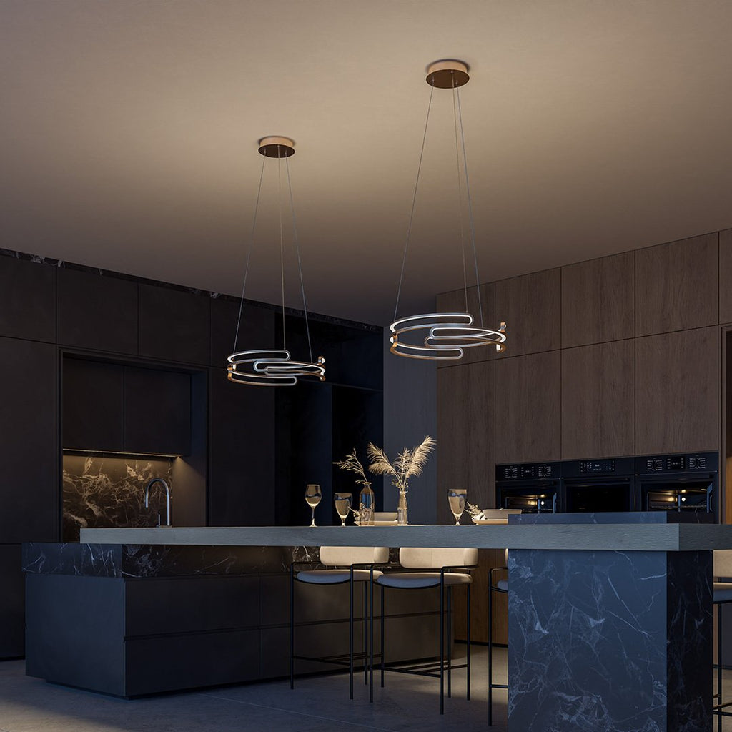 Lampa wisząca Solaro metalowa w stylu industrialnym z diodą LED 2700K