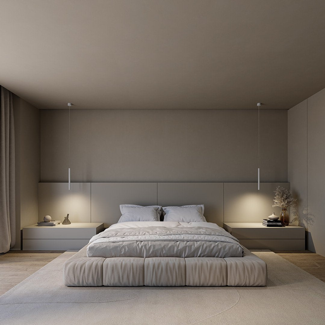 Cirroia Minimal Pendant Light by Lumenry Aluminum LED Hanging Lamp