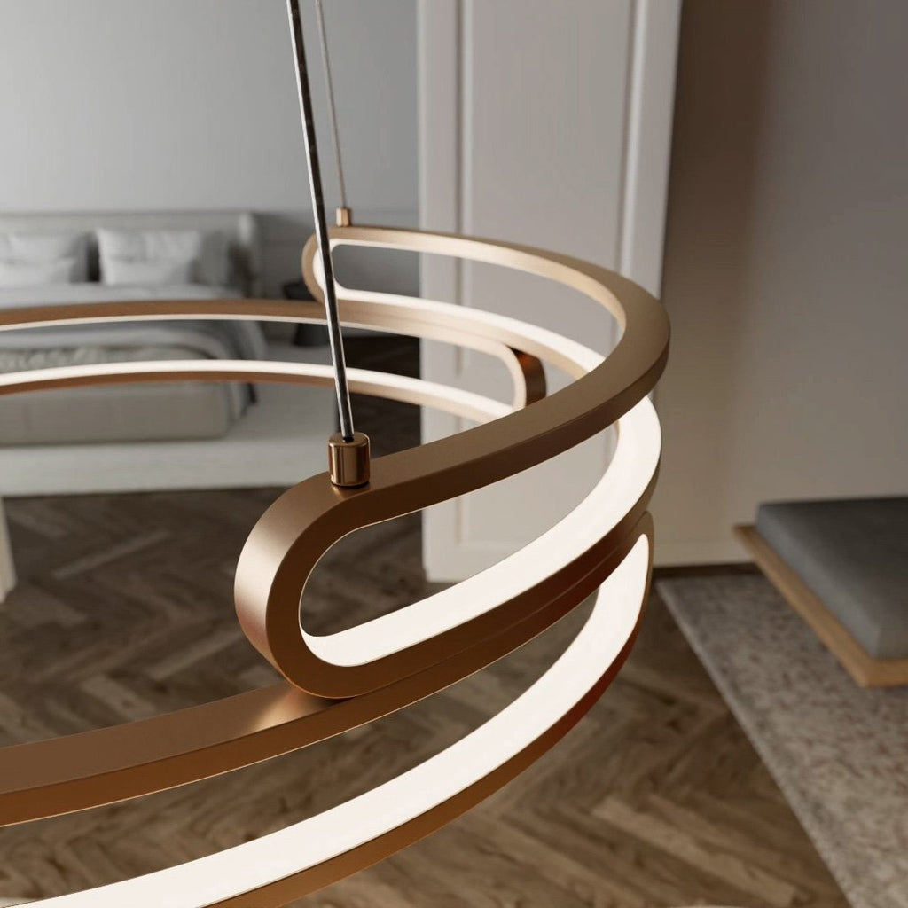 Lampa wisząca Solaro metalowa w stylu industrialnym z diodą LED 2700K