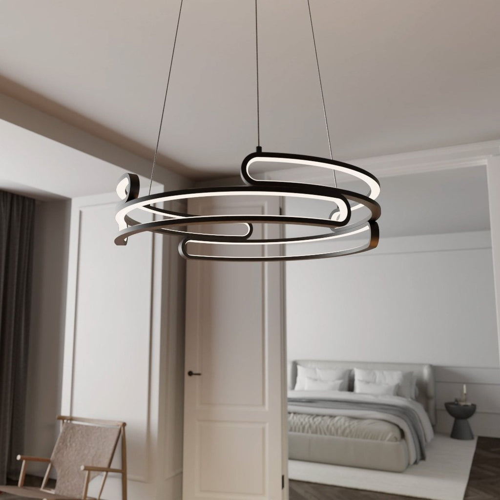 Lampa wisząca Solaro metalowa w stylu industrialnym z diodą LED 2700K