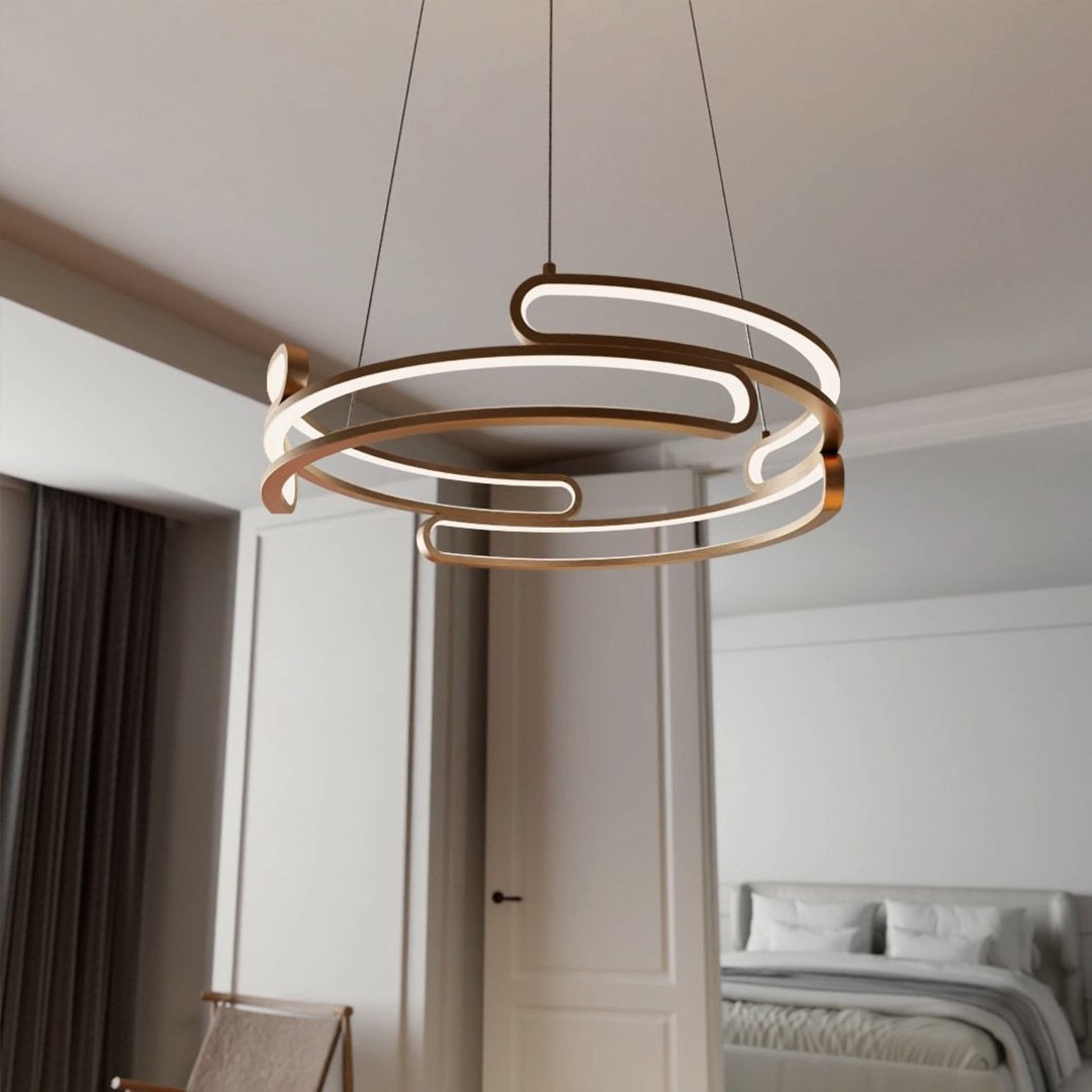 Lampa wisząca Solaro metalowa w stylu industrialnym z diodą LED 2700K
