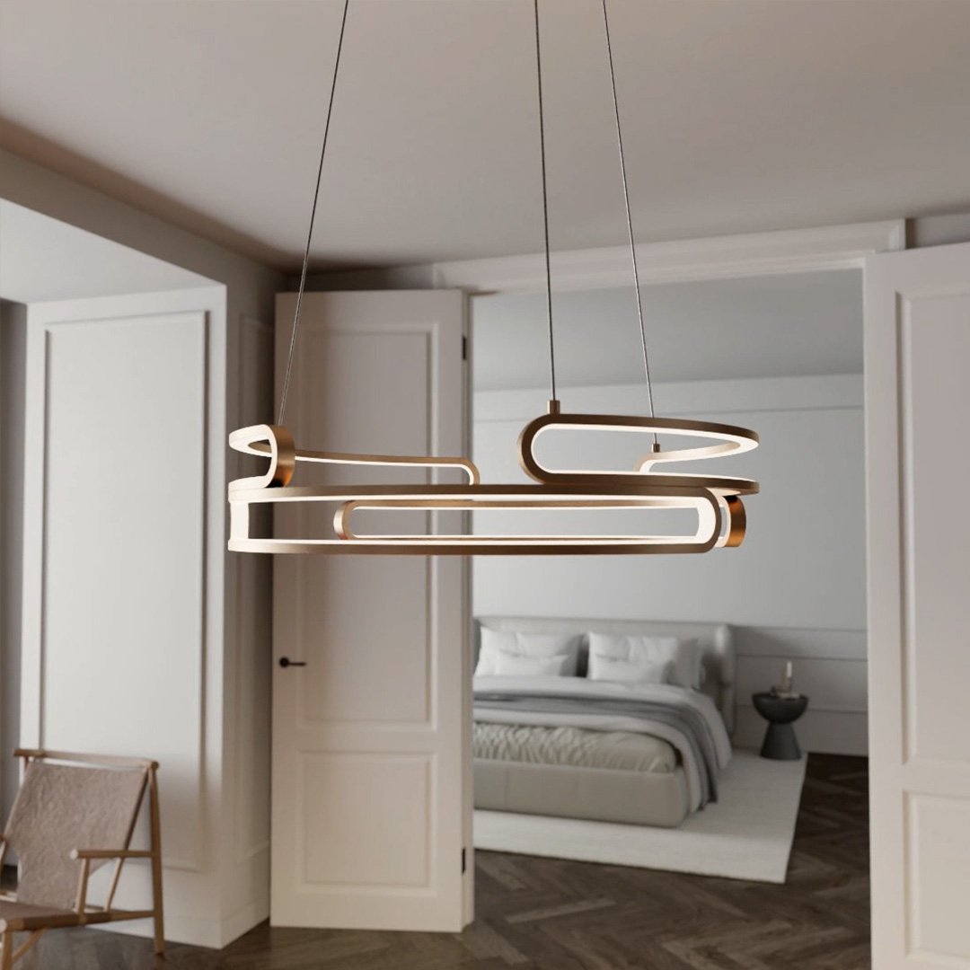 Lampa wisząca Solaro metalowa w stylu industrialnym z diodą LED 2700K