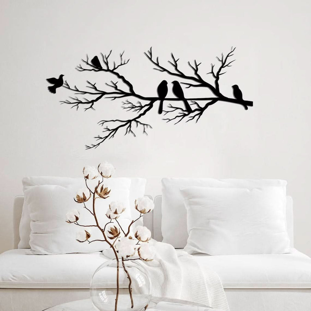 BIRDWING ART Metal Wall Sculpture Featuring Birds For Elegant Living