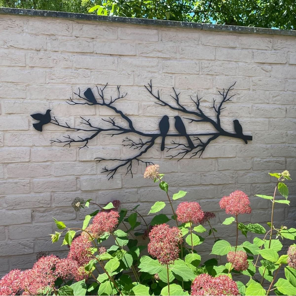 BIRDWING ART Metal Wall Sculpture Featuring Birds For Elegant Living