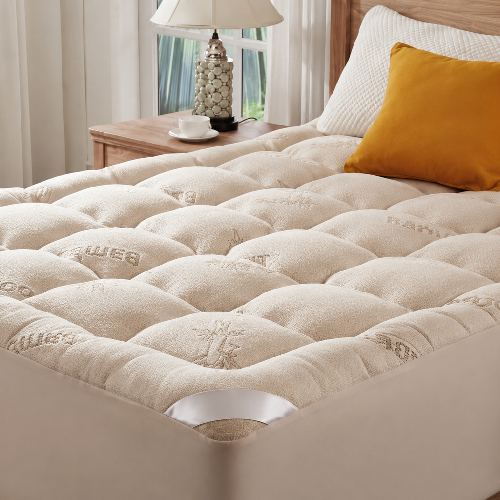 Ochranný potah EcoComfort Collection z bambusové viskózy s prošívaným designem a voděodolný