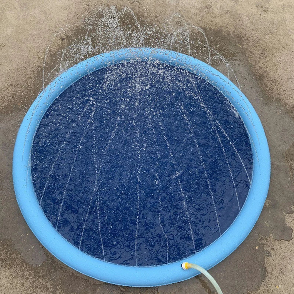 Tappetino d'acqua per animali domestici da esterno per divertenti giochi d'acqua in giardino