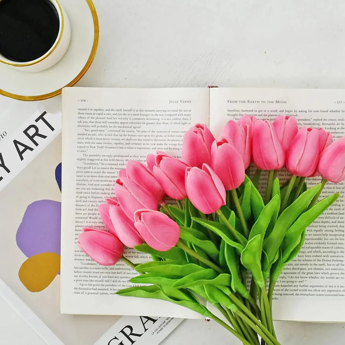 Bloomtouch Tulip Real Touch-tulpaner för elegant dekoration