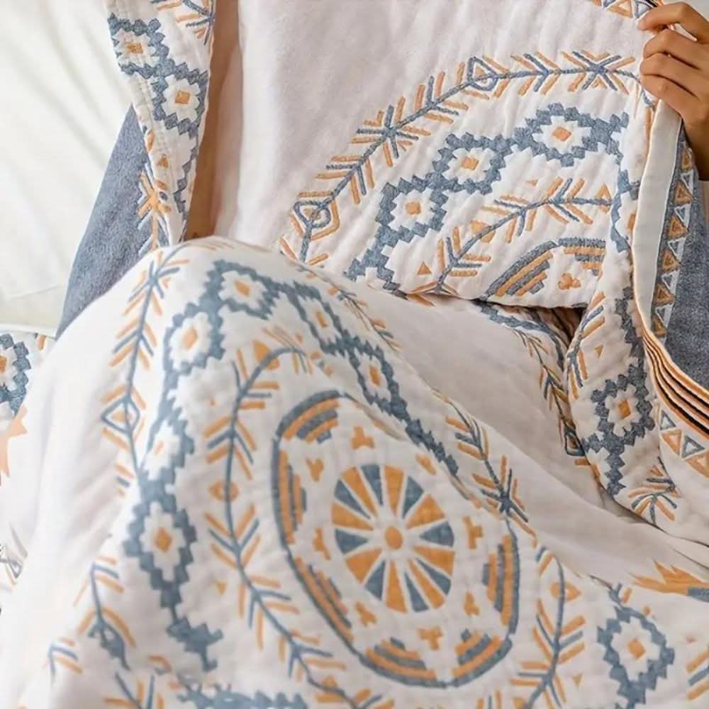 Přehoz BohoHaven Cotton Mandala pro vnitřní i venkovní použití