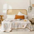 Přehoz BohoHaven Cotton Mandala pro vnitřní i venkovní použití