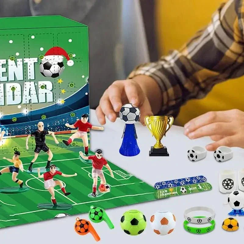 تقويم العد التنازلي لكرة القدم BoxCalendar مع ملعب قابل للبناء للأطفال