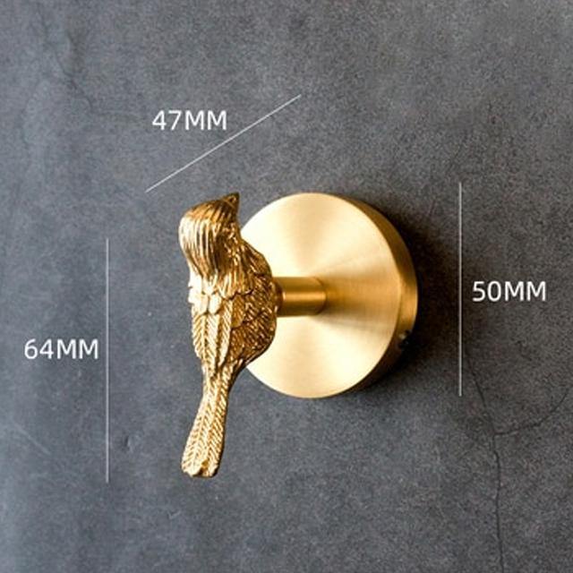BRASSBEAST Sculptural Brass Coat Rack With Animal Motif In Gold Finish