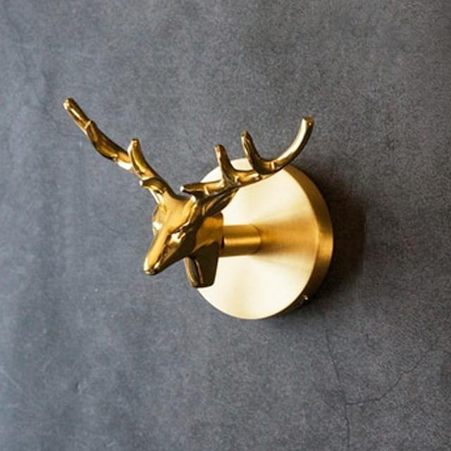 BRASSBEAST Sculptural Brass Coat Rack With Animal Motif In Gold Finish