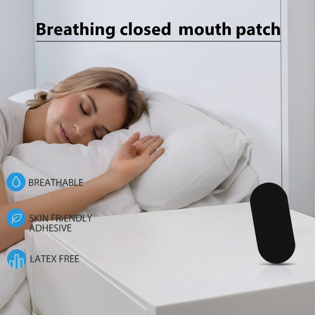 Paquete de Cinta Bucal BreathPatch y Pegatinas para Respirar, 90 unidades