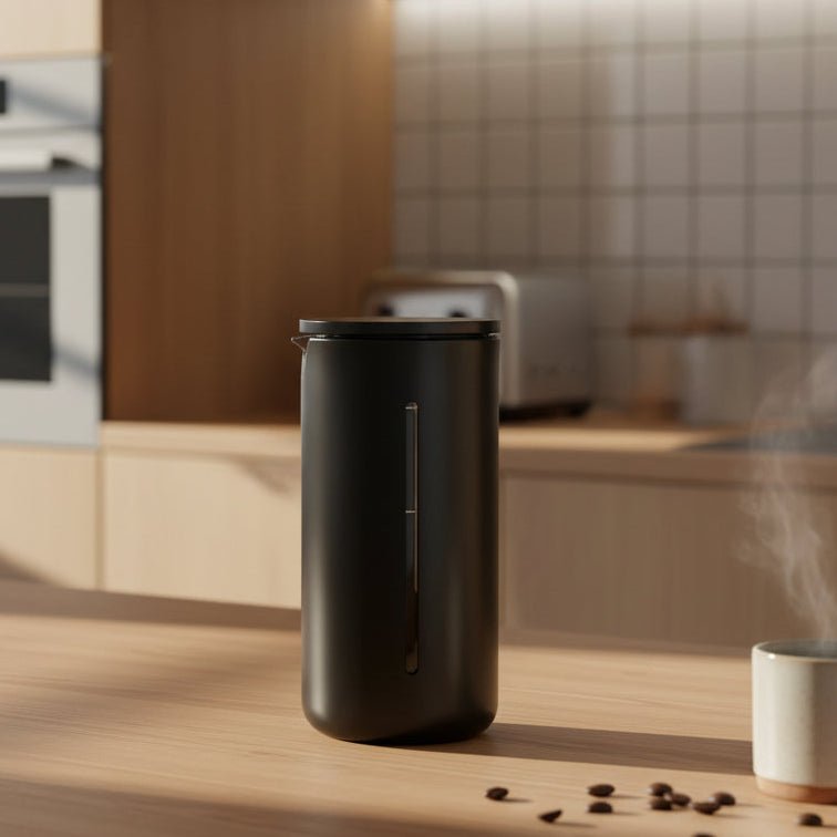 مكبس فرنسي محمول BREWVOYAGE بسعة 450 مل مع فلتر من الفولاذ المقاوم للصدأ للسفر
