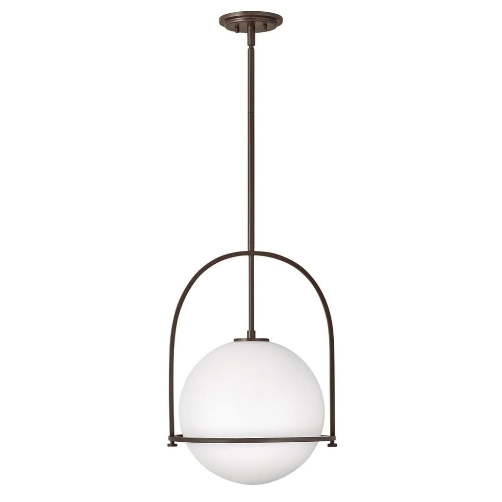 BRILLERA Adjustable Pendant Light With Opal Glass Shade
