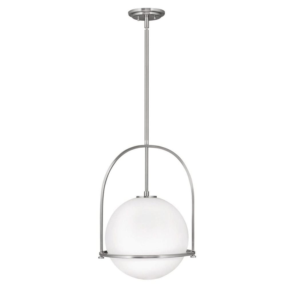 BRILLERA Adjustable Pendant Light With Opal Glass Shade