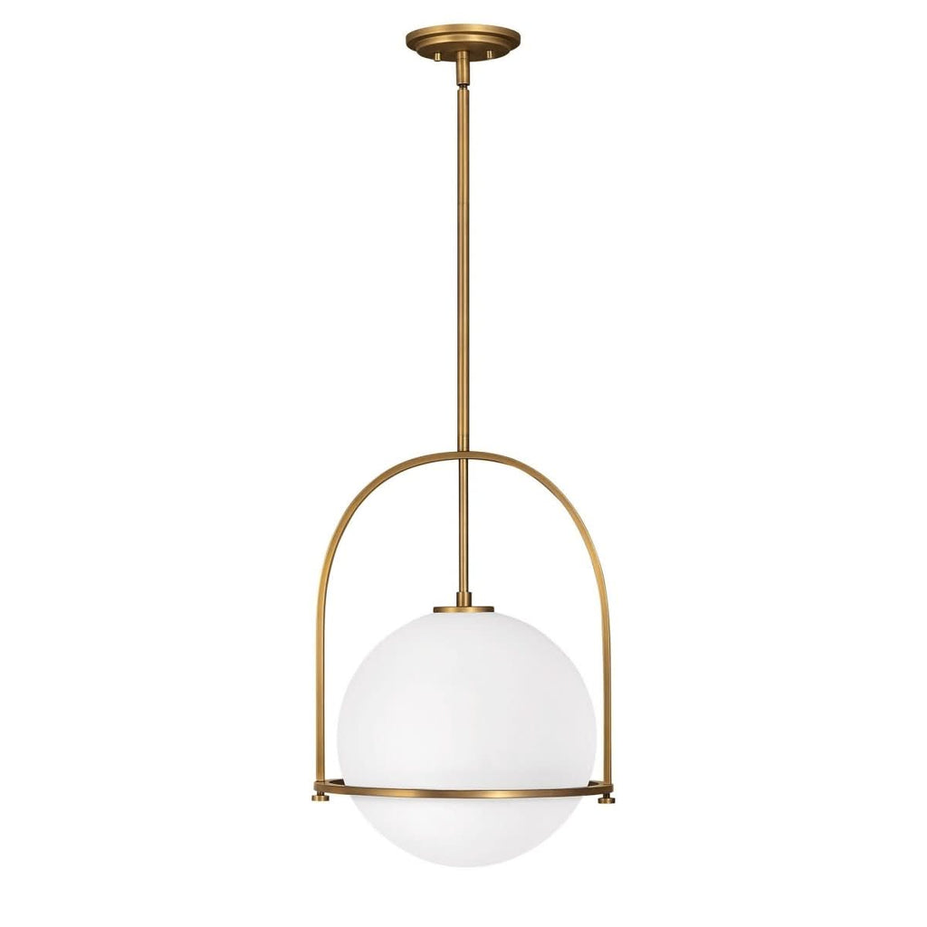 BRILLERA Adjustable Pendant Light With Opal Glass Shade
