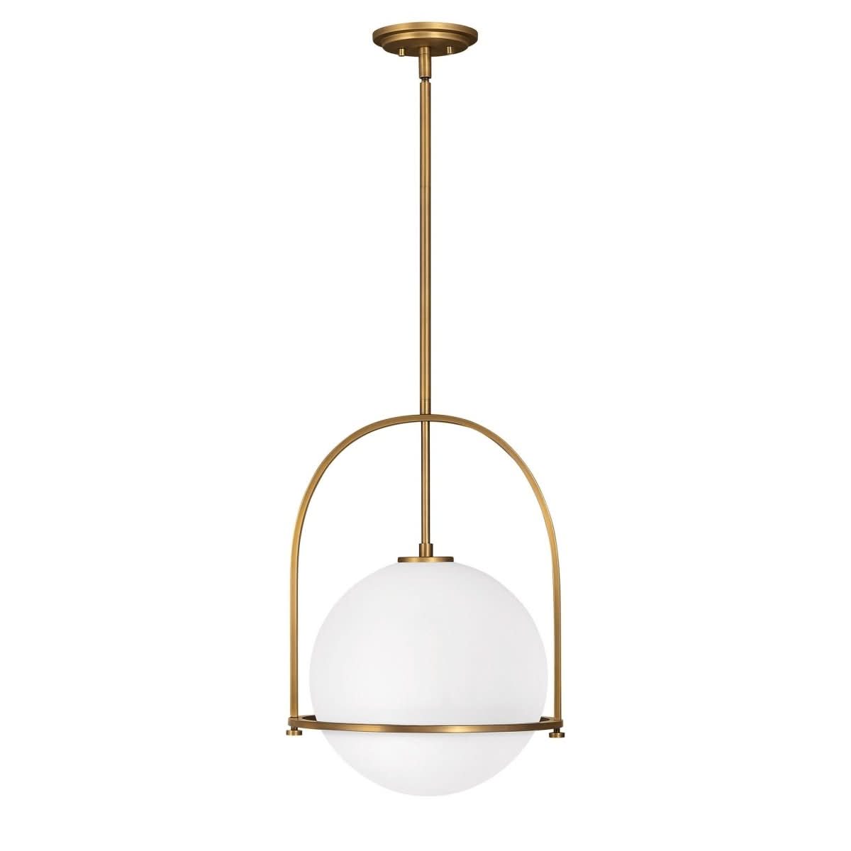 BRILLERA Adjustable Pendant Light With Opal Glass Shade