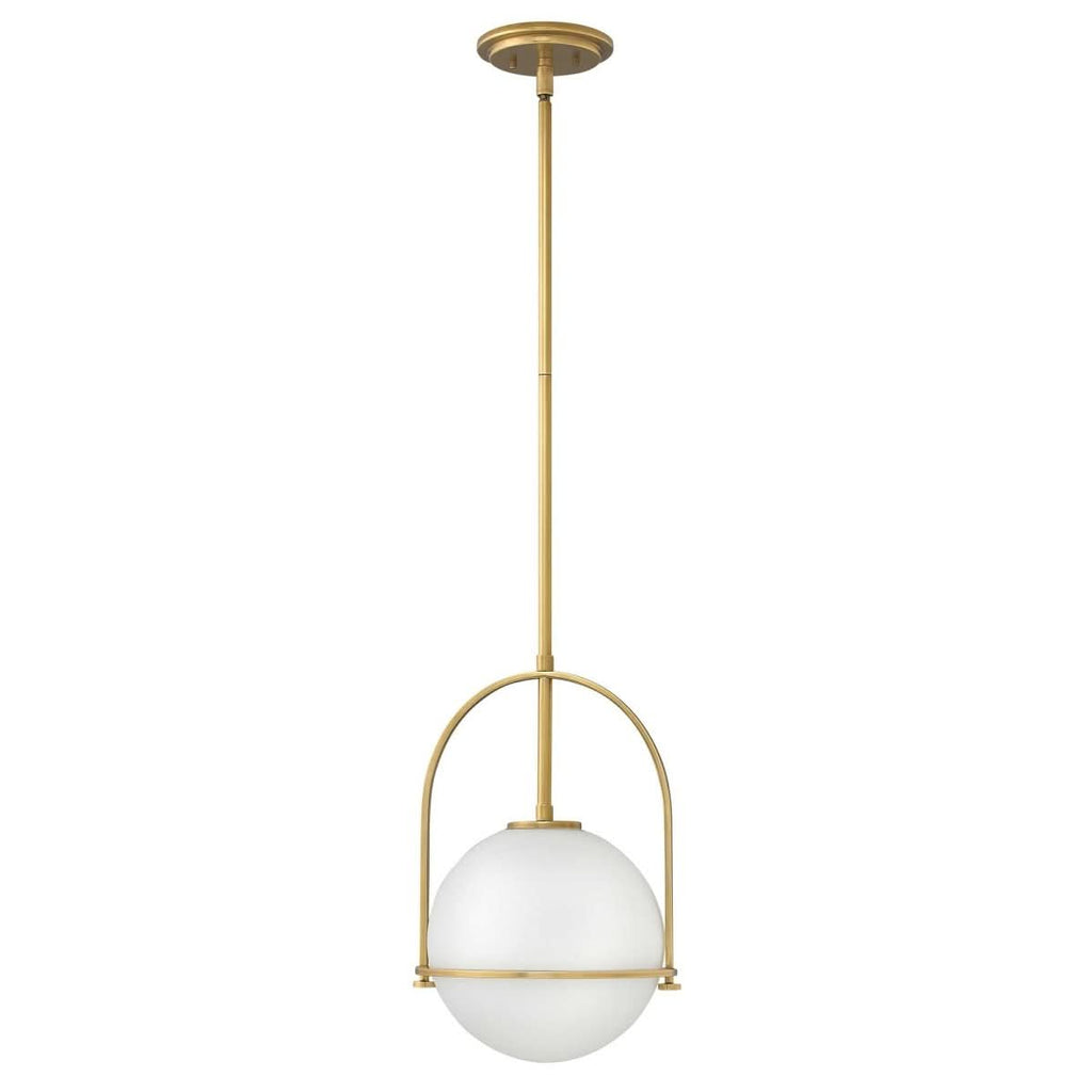 BRILLERA Adjustable Pendant Light With Opal Glass Shade