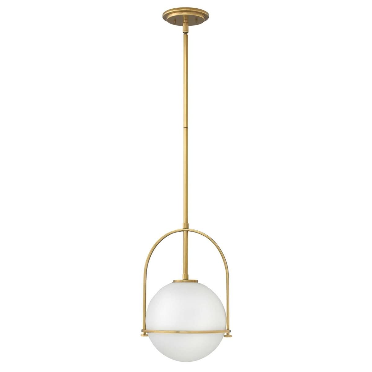 BRILLERA Adjustable Pendant Light With Opal Glass Shade
