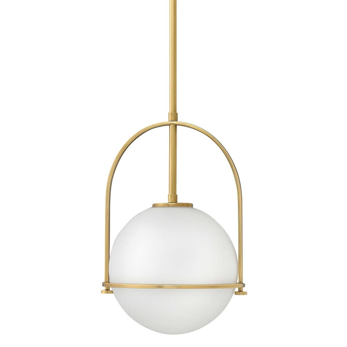 BRILLERA Adjustable Pendant Light With Opal Glass Shade