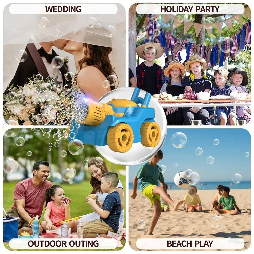 Bubblemow Fun Outdoor Toy Lawn Mower With Bubbles For Play