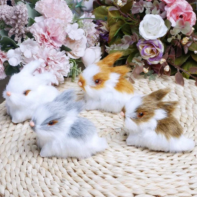 BUNNIVA Easter Bunny Sculptures Set For Refined Home Decor