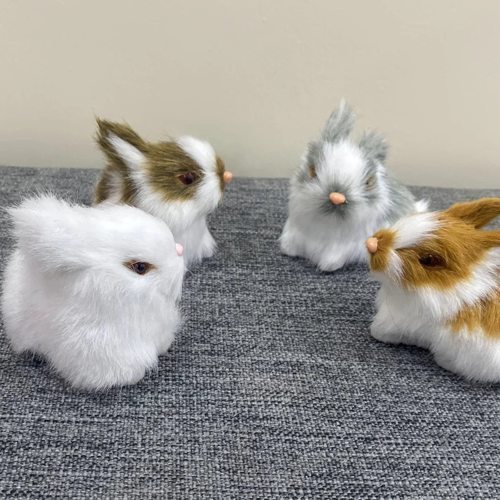 BUNNIVA Easter Bunny Sculptures Set For Refined Home Decor
