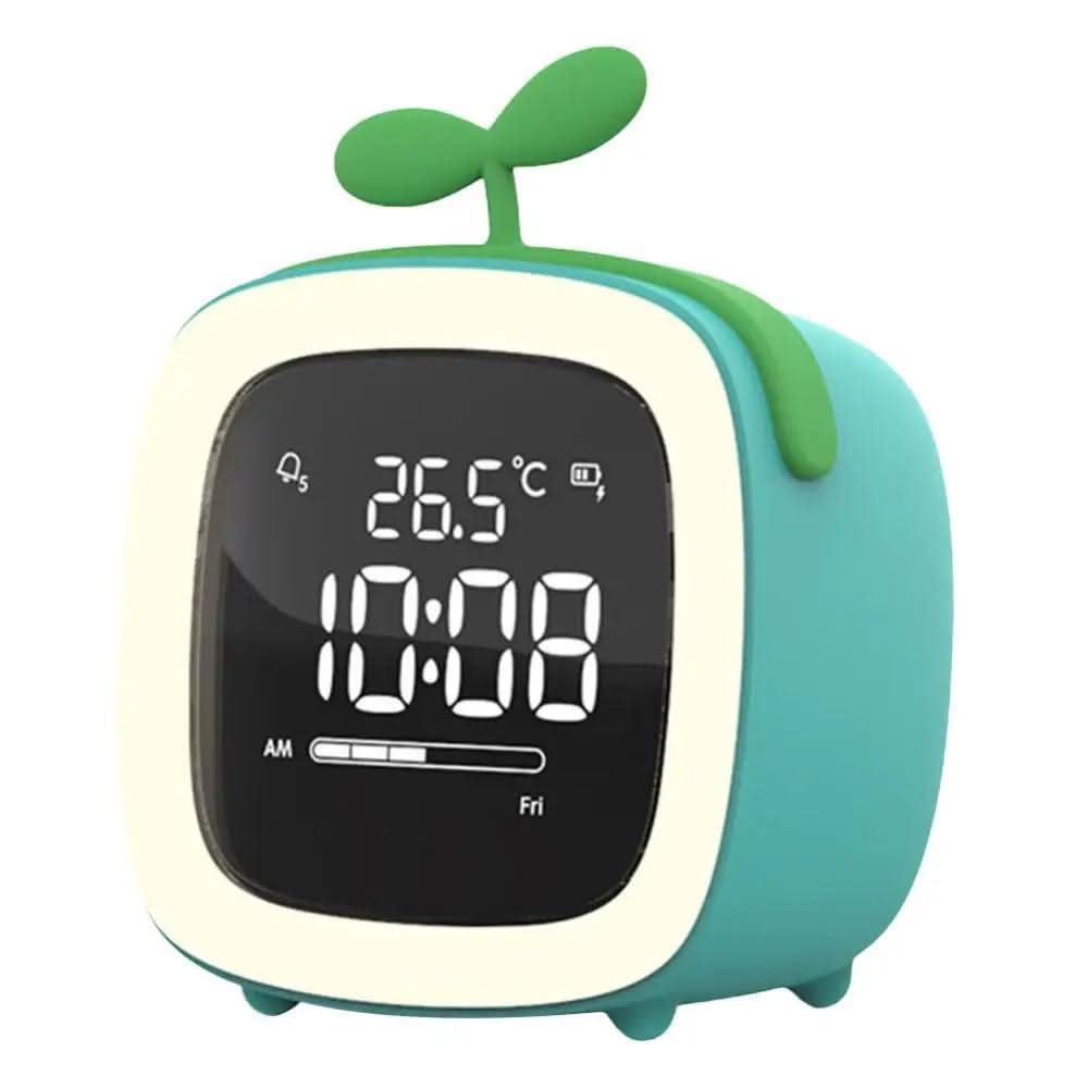 BunnyGlow natlampe vækkeur med digitalt display og timer