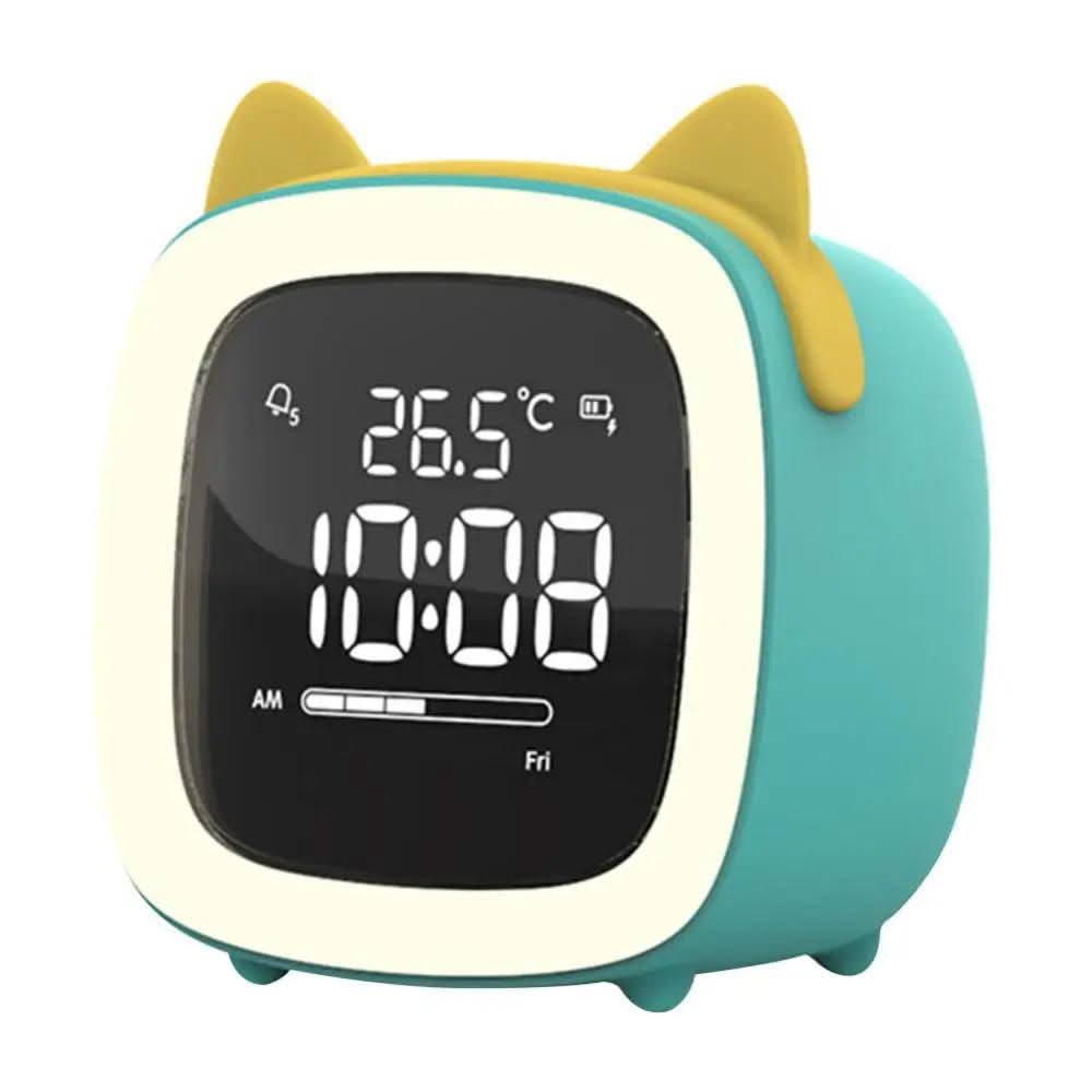 BunnyGlow natlampe vækkeur med digitalt display og timer