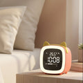 BunnyGlow natlampe vækkeur med digitalt display og timer