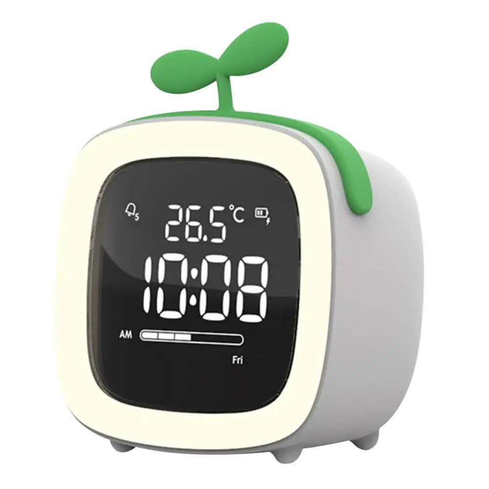 BunnyGlow natlampe vækkeur med digitalt display og timer
