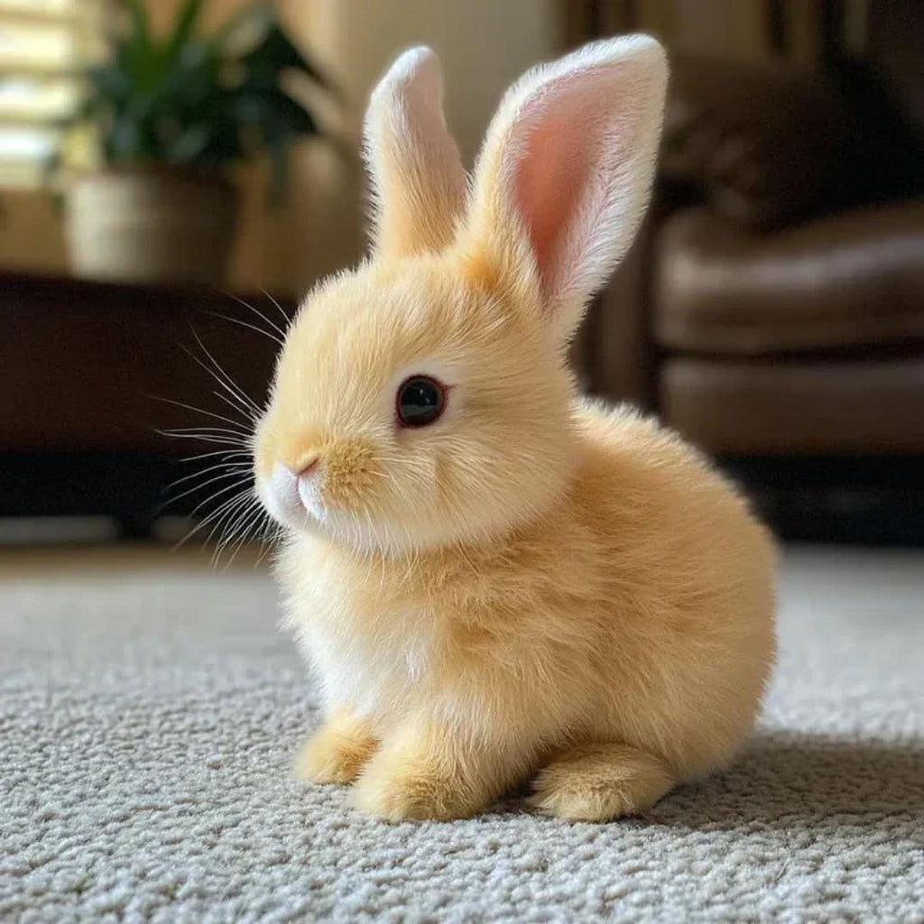 Jouet en peluche lapin sautillant réaliste BunnyLoom pour enfants