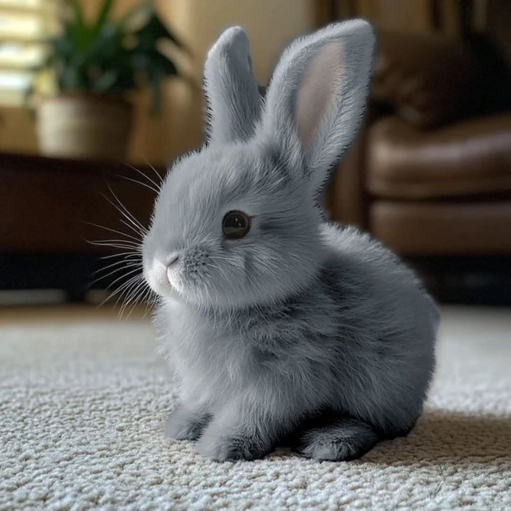 Jouet en peluche lapin sautillant réaliste BunnyLoom pour enfants