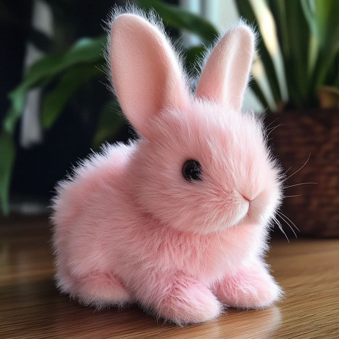 Jouet en peluche lapin sautillant réaliste BunnyLoom pour enfants