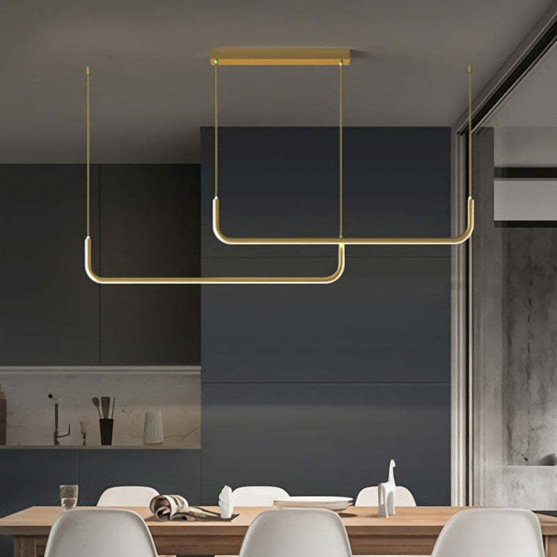 Elara Modern LED Pendant Light in Metal and Silicone