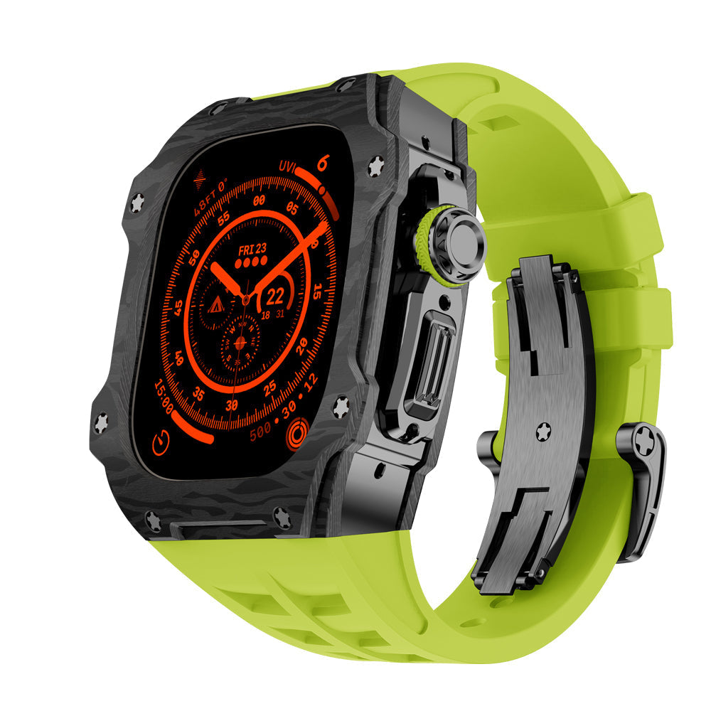 Apple Watch Ultra Case In Carbon Fiber RM7015 Titanium Edition
