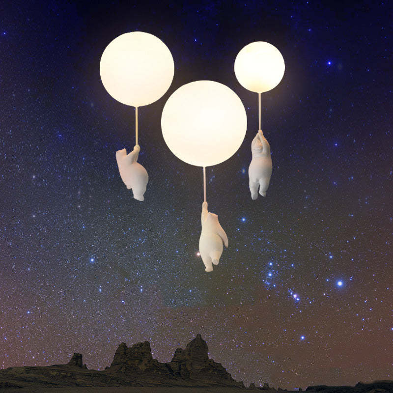 Cora Bear Balloon Ceiling Pendant Light For Kids Room