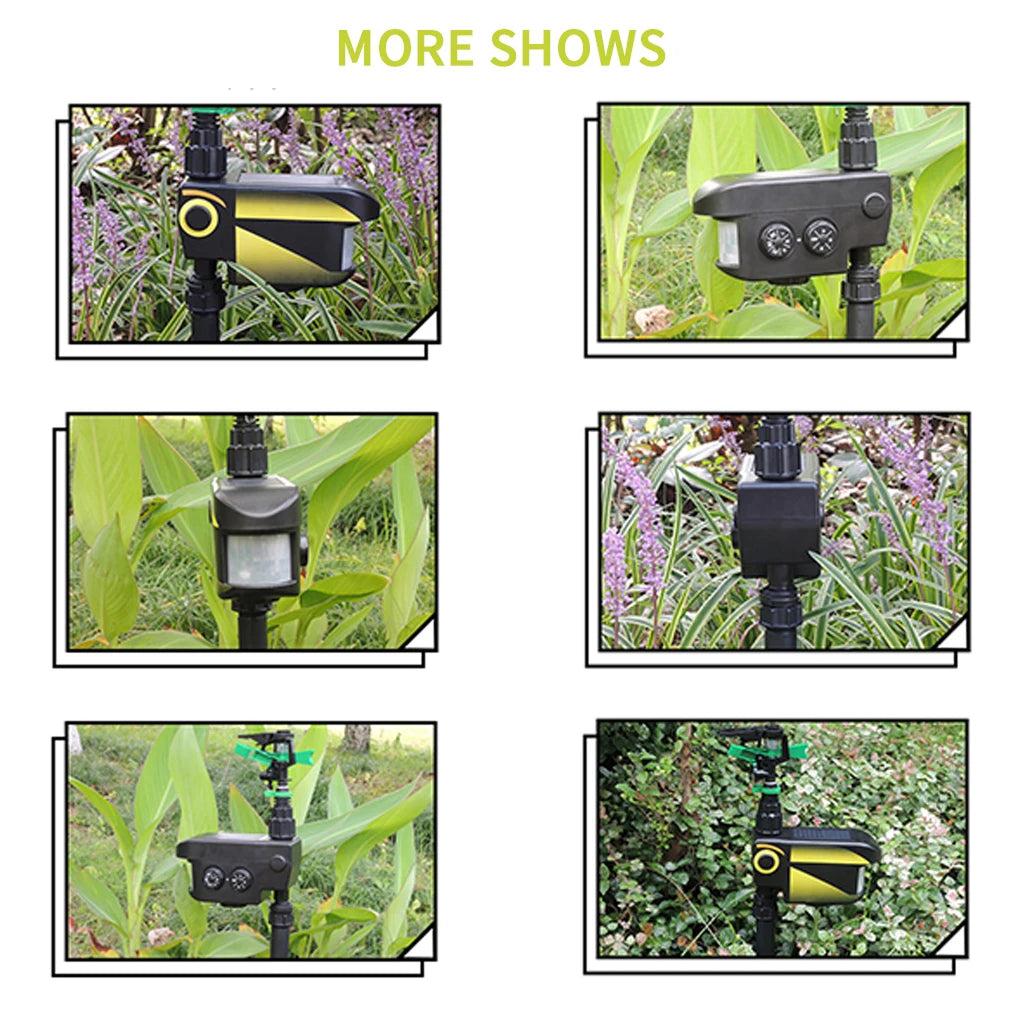 Solar Powered Motion Activated Animal Deterrent Sprinkler