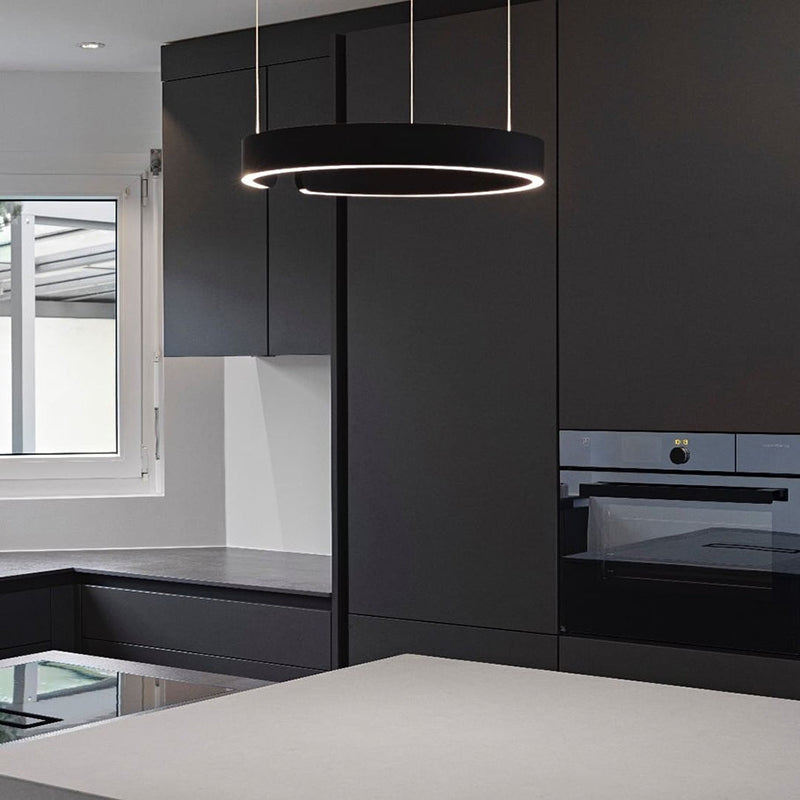 ModernLuxe | Moderne cirkel LED-hængelampe – til soveværelse, spisestue og stue