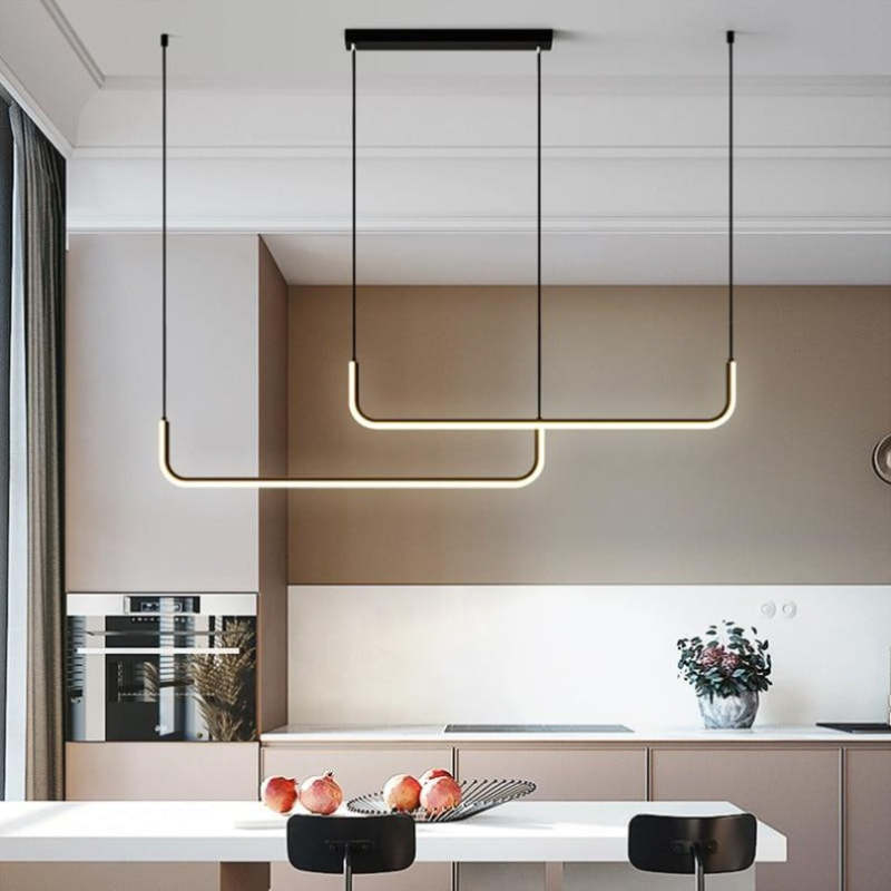 Elara Modern LED Pendant Light in Metal and Silicone