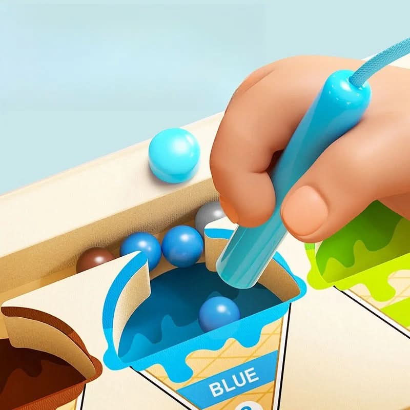 BrightPath pedagogisk magnetisk farge- og tallspill for barn fra 3 år og oppover