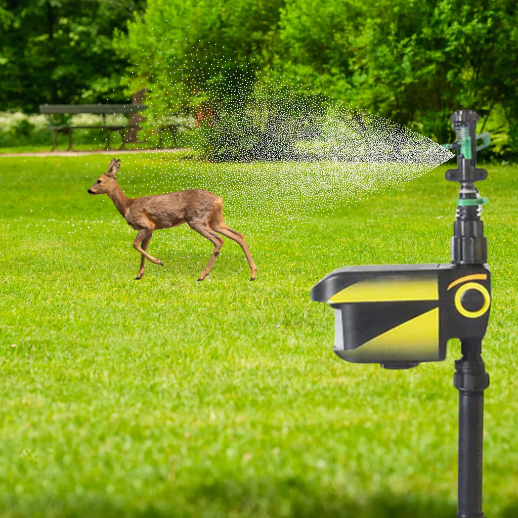 Solar Powered Motion Activated Animal Deterrent Sprinkler